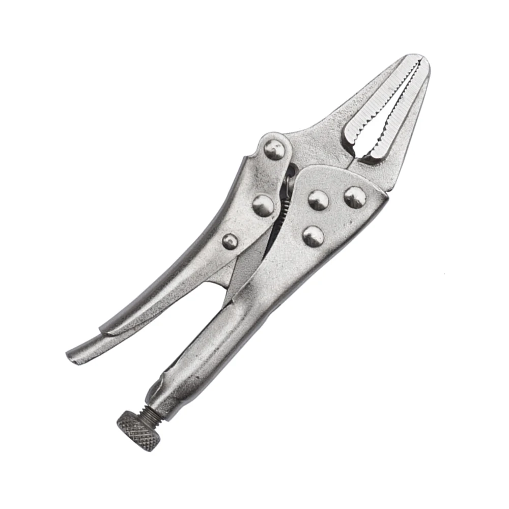 MacWork 5 in. Long Nose Locking Pliers Mini Locking Pliers 5 Inch Locking Pliers For DIY Hand Repair Tools