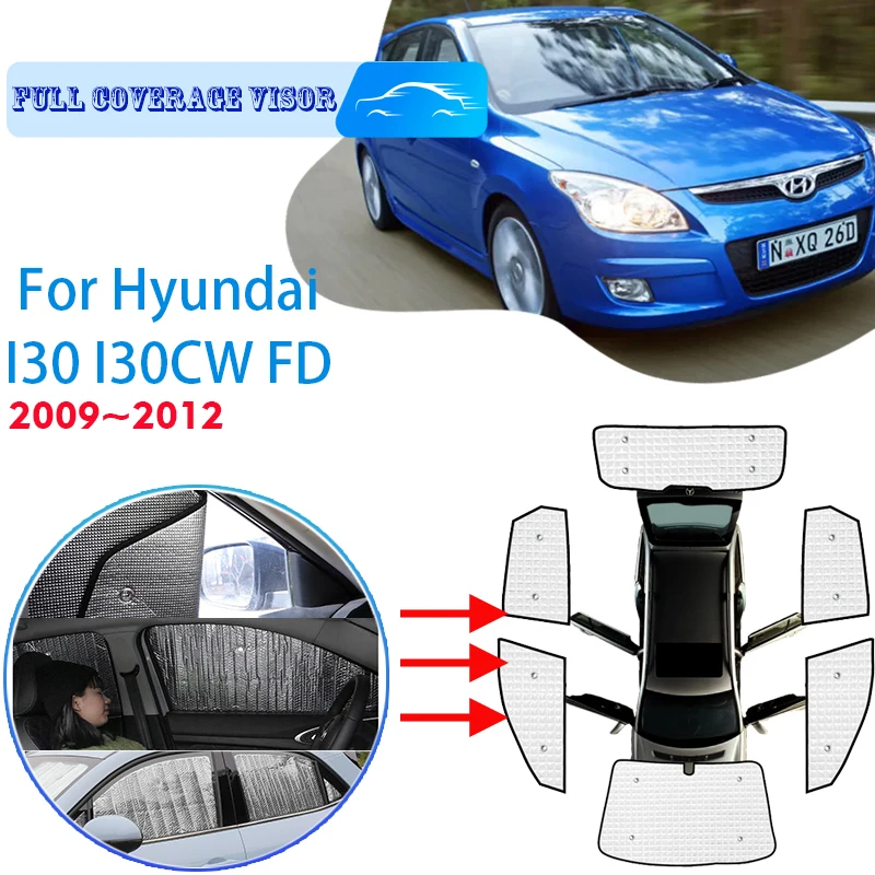 For Hyundai I30 I30CW FD 2009 2010 2011 2012 Car Window Windshield Sunshade Front UV Protect Reflector Sun Shade Auto Sun Visor