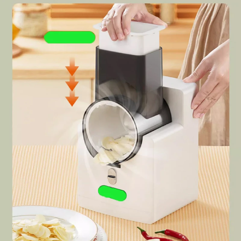 Kitchen vegetable slicer, multifunctional wireless charging electric vegetable slicer, fully automatic potato slicing and shredd