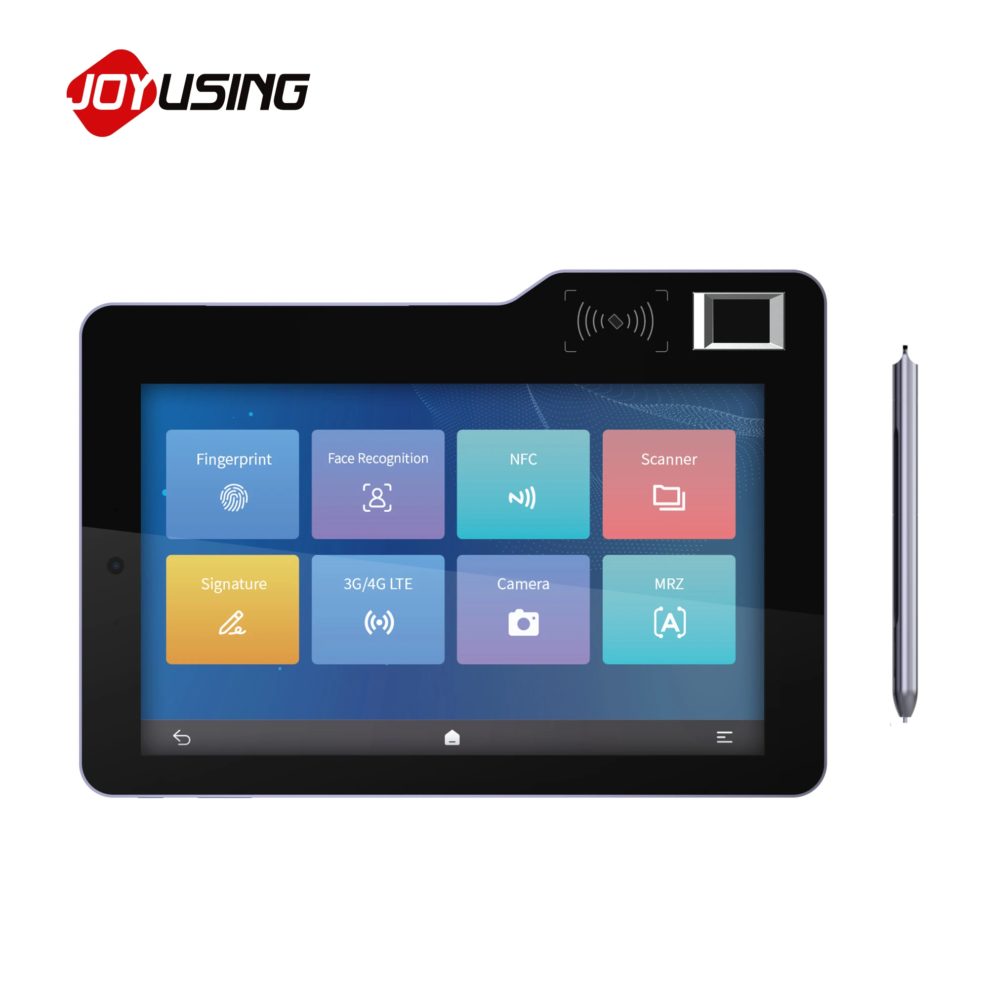 10.1 Inch Android Tablet  NFC Fingerprint Barcode Face Detection With Oem 4g Lte WIFE Rugged Tablet Electronic Signature