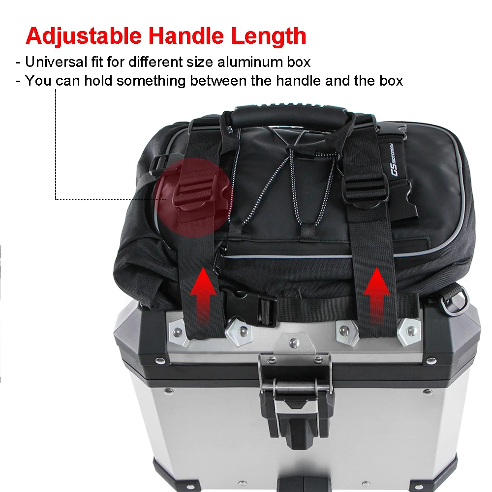 Aluminum Alloy Luggage Universal Handle Strap Pannier Top Case Belt For BMW F800GS F750GS S1000XR R1200GSA For Yamaha For Suzuki