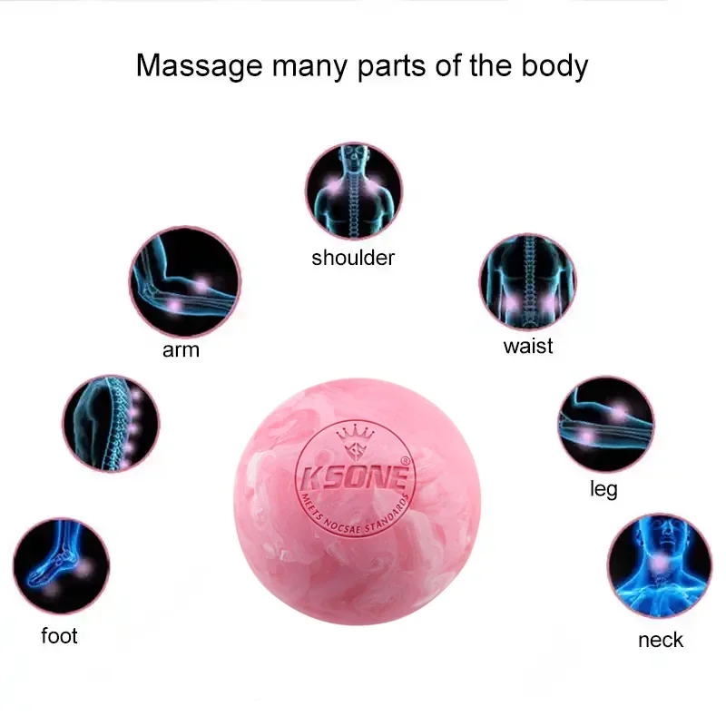 6.3cm Lacrosse Massage Ball Rubber Camouflage Yoga Muscle Massage Roller Relaxation Pain Relief Portable Physiotherapy Ball