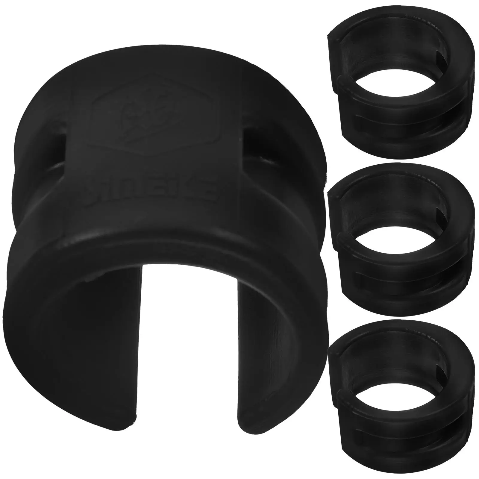 

4 Pcs Bike Chain Guards Black Rubber Chainstay Protector Anti-collision Rear Fork Cover Compatible Mountain Bikes Durability