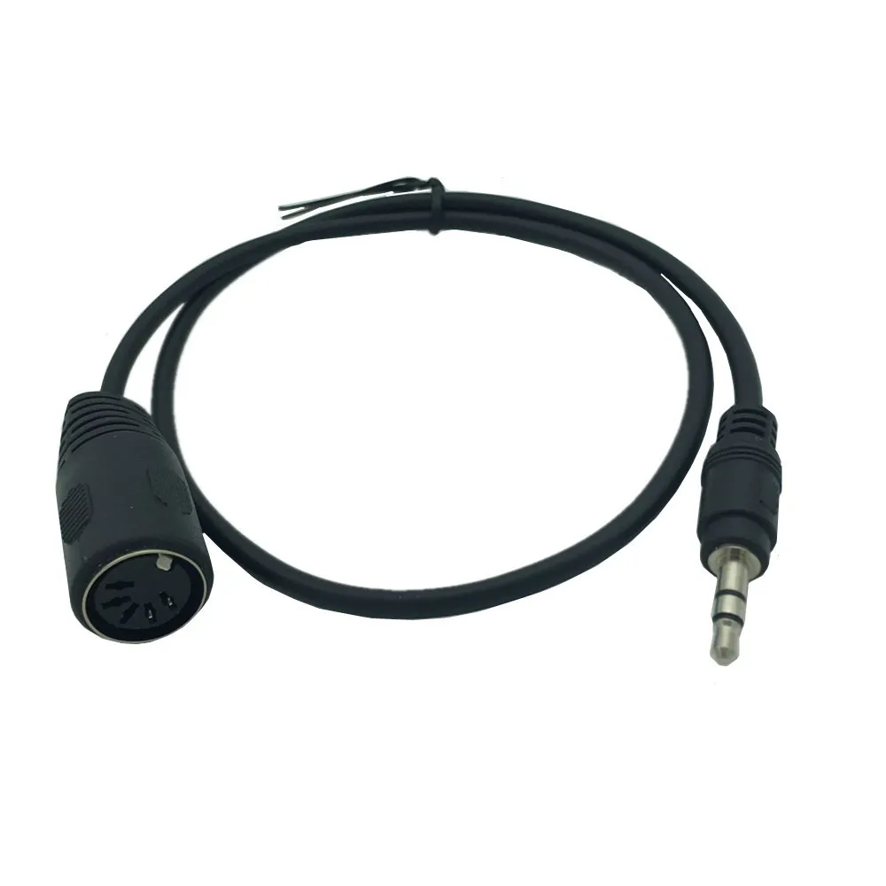 

2Pcs 3.5mm Trs Male to Din 5-Pin Female Audio Cable Adapter for Midi Keyboard Piano Drum Sound Card Connection