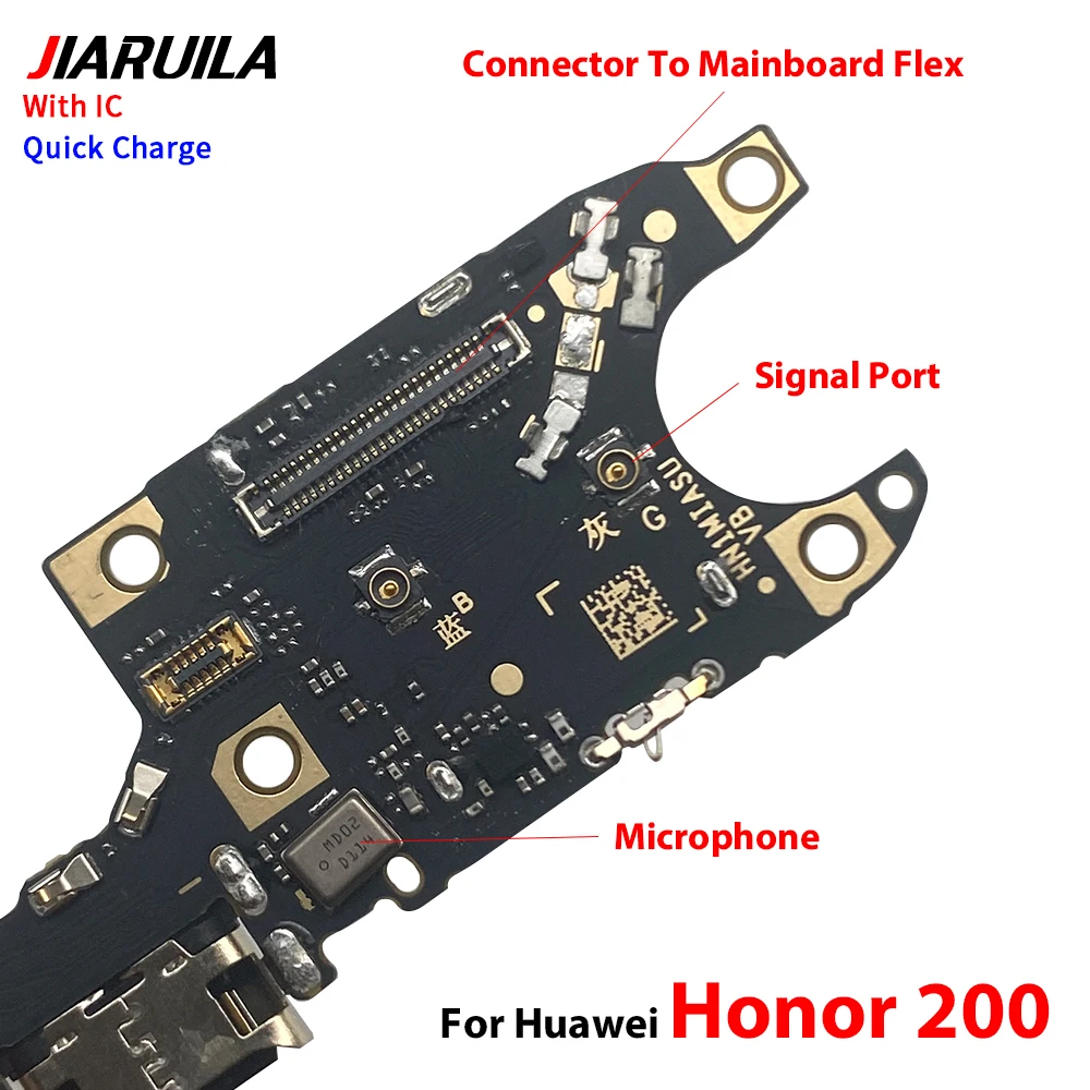 

10 шт., гибкий кабель для зарядного порта для Huawei Honor 90 Lite 200 Pro 50 SE 70 Pro 5G 90 Pro 200 Lite, разъем USB-док-станции для зарядного устройства