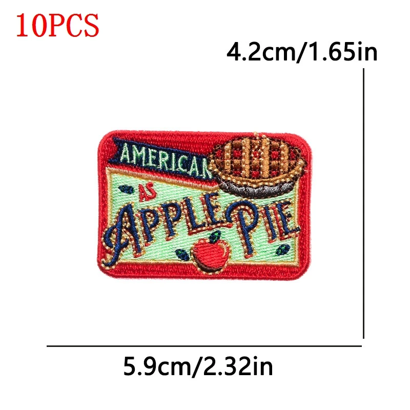 10PCS/Set Fantastic Iron On Patches For Clothing Thermoadhesive Patch For Clothes Peace Planet Embroidery Patches On Hat Jeans