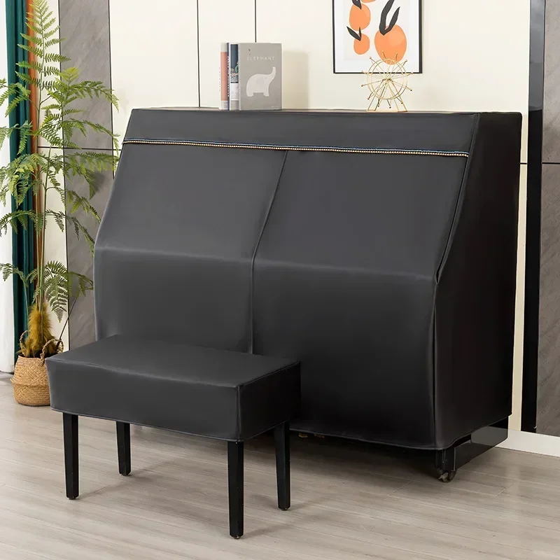 

Luxury Modern Piano Full Cover High End European Style Stool Cover Cloth Electric Piano Waterproof and Dustproof Cover