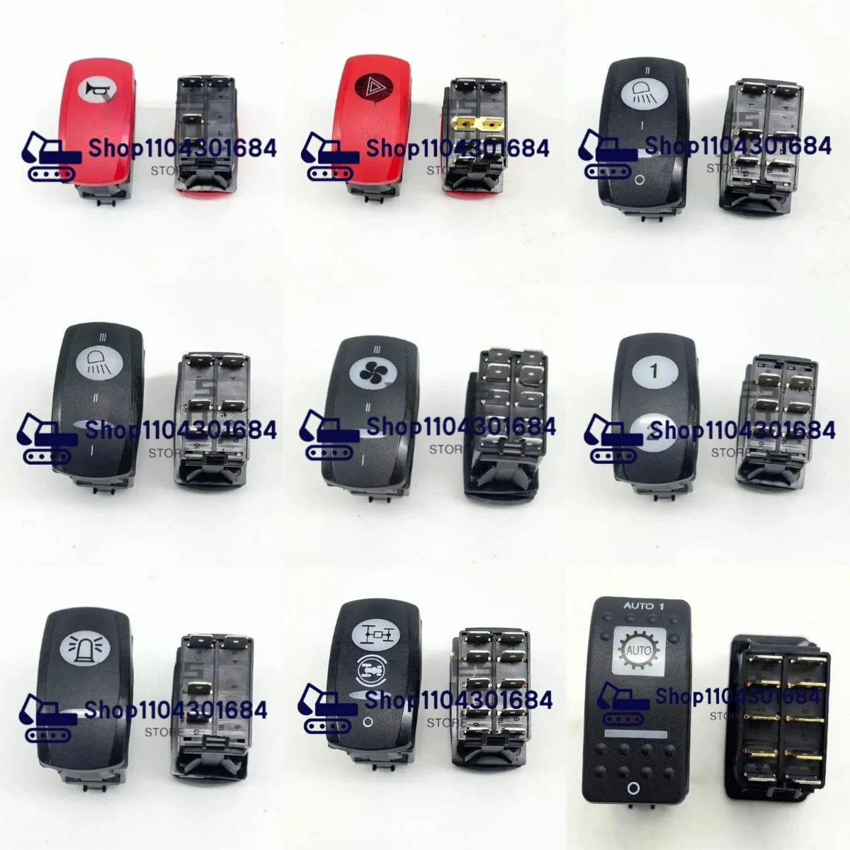 

Rocker Switch High Quality for Excavator Parts 214-4701 214-4702 300-4995 300-4996 214-4692 214-4693 214-4694 214-4695 185-2766