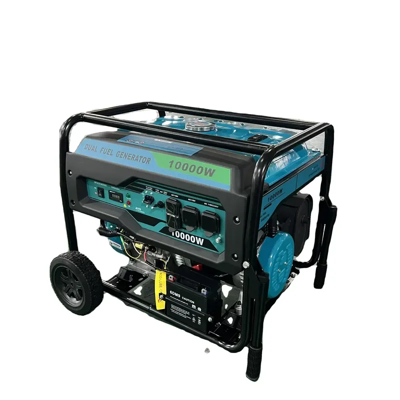 Heavy-Duty Auto Start Portable Generator //Dual-Fuel 5-12KW for Camping & Backup Power 110V-480V 50/60Hz
