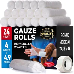 Premium Gauze Rolls 12-24 Pack 3-4