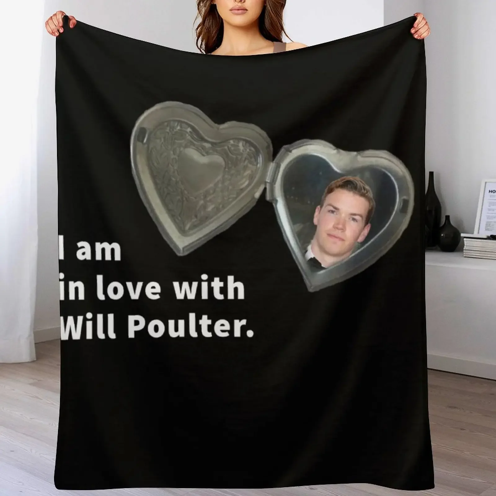 I Am In Love With Will Poulter Throw Blanket Warm Summer Luxury Designer Quilt Blankets