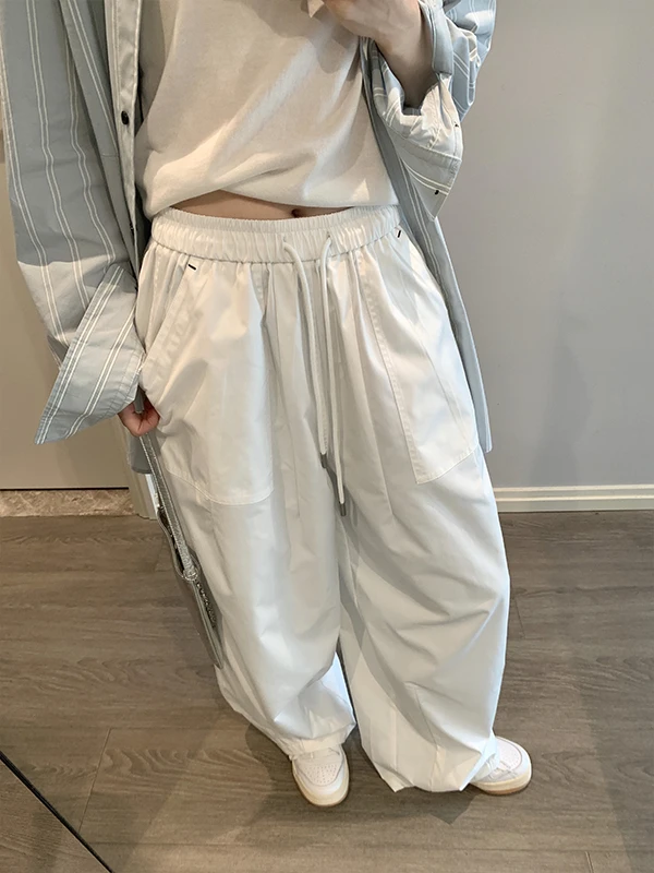 

Легкие летние брюки Awencoat для активного отдыха, быстросохнущие, с эластичным поясом на шнурке, прямые, с карманами, из полиэстера