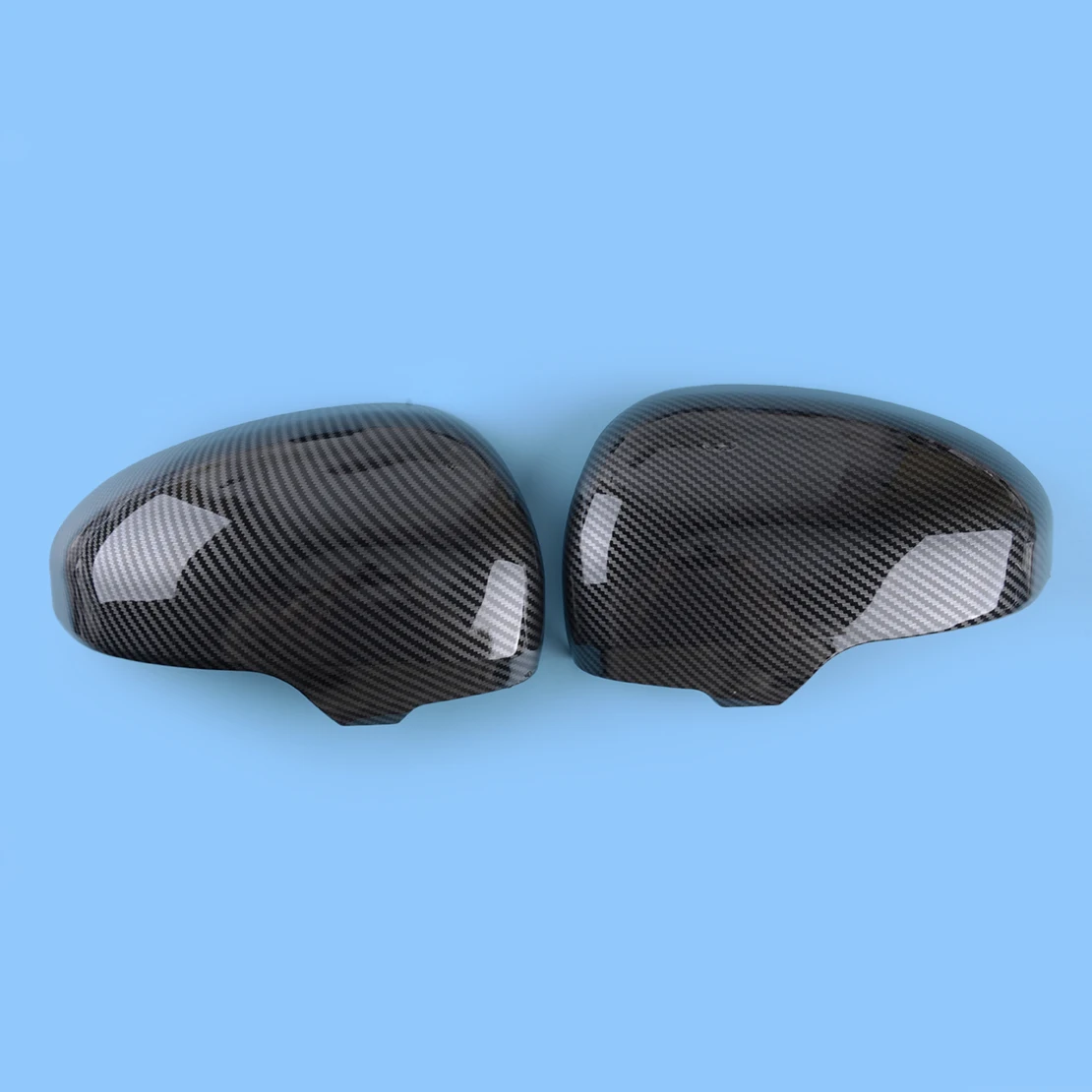 1 Pair Side Rear View Mirror Covers Trims Fit for Scion iQ Hatchback 2012 2013 2014 2015 Carbon Fiber Grain