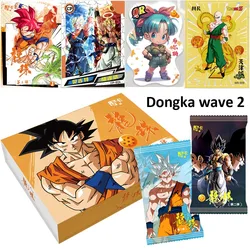 Nowa karta Dragon Ball Dongka Wave 2. Postacie z anime Son Goku Bulma Piccolo Rare Flash MR SLR Collection Card Zabawka dla dzieci Prezent