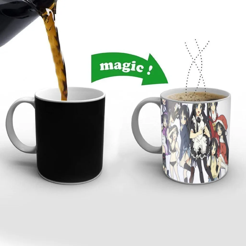 

Kawaii-New-K-ON! Free shipping Mug That Changes Color Creative Mug Retro Pottery Cafe Cups