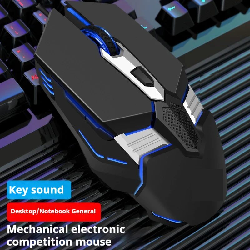 Noenname_null Game Mouse Office Mouse,Multi Light Mouse Computer Laptop Office Mouse Usb Wired Mouse, Game Player Macro Editing