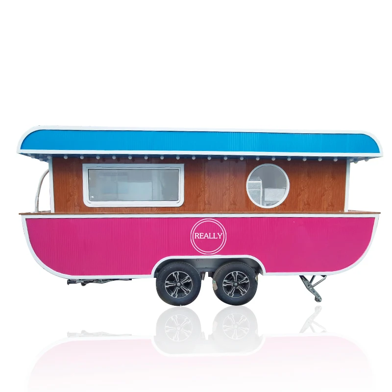 Коммерческий буксируемый прицеп для еды, уличная мобильная кухня, торговый грузовик для еды на открытом воздухе, тележка для мороженого, пузырькового чая на продажу