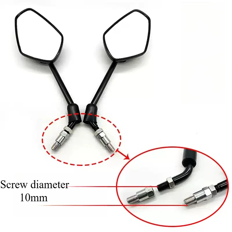 For Haojue Euro IV XCR300 HJ300-2 OEM Left & Right Side Rearview Mirror Original Replacement Parts Motorcycle Back View Mirror