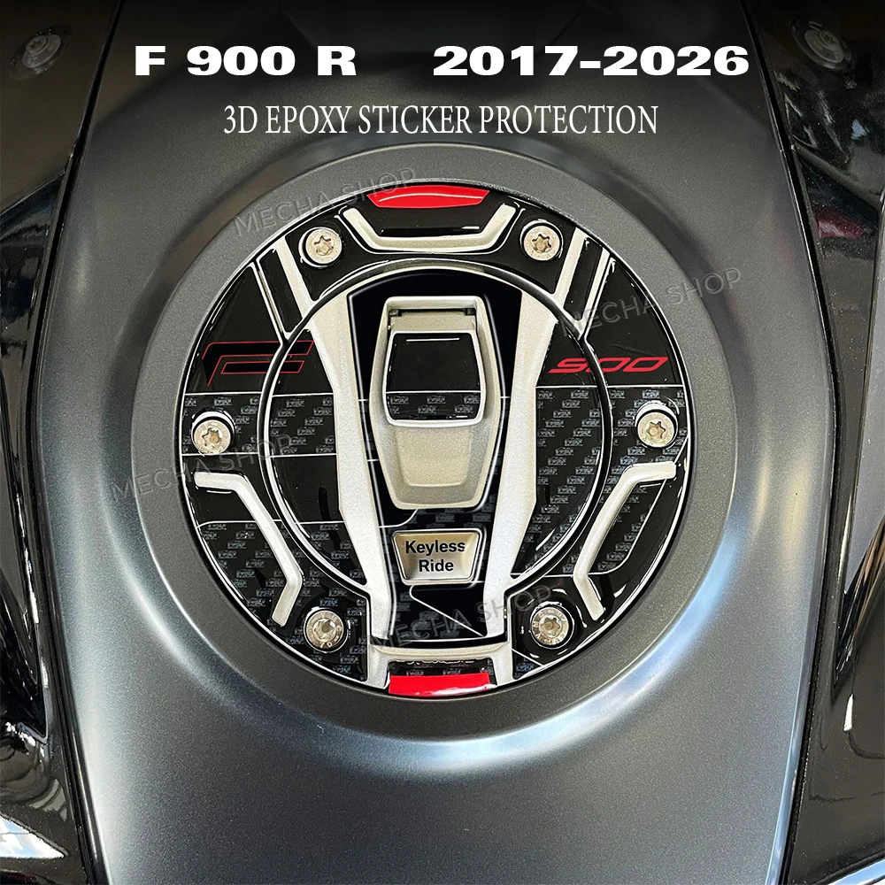 

2026 F900R Motorcycle Tank Protector Decals For F900 R F 900 R 2017 - 2026 3D Fuel Tank Pad Sticker