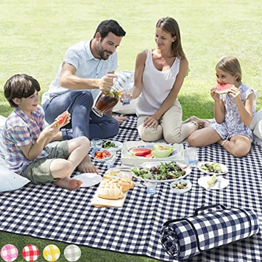 

Picnic Blankets Machine Washable, 80''x80'' Extra Large Waterproof Sandproof Foldable Compact Beach Blanket, Oversized XL Outdo