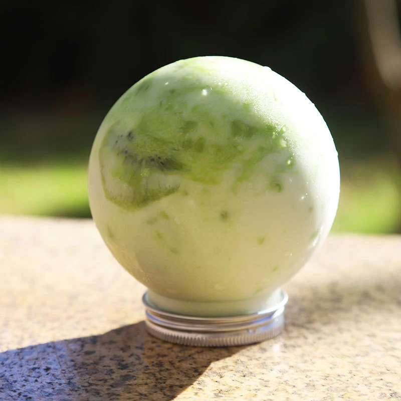 Botellas de agua de forma esférica de 250/400ml para té de la leche, café, jugo, taza portátil para beber, bebida de jugo transparente para el hogar