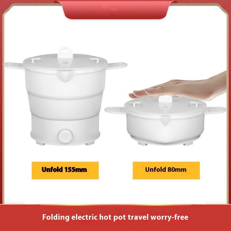 متعددة المحمولة طوي وعاء سيليكون للسفر 110/220 فولت غلاية كوك كهربائي إناء/ قدر غلاية مياه التخييم للطي وعاء كهربائي #3