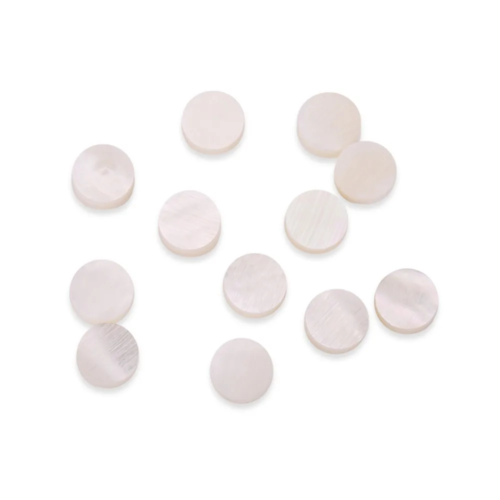 24PCS Fashion 6mm Size Fretboard Inlay Dots White Mother of Pearl Shell Guitar Inlay Dots Mother of Pearl Inlay Dots Guitar