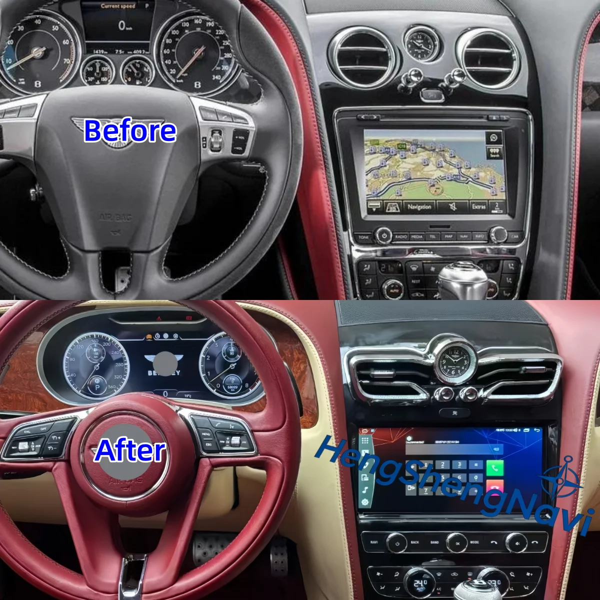 Android audio&Wireless carplay For Bentley Continental / Flying Spur 2005-2019 automotive multimedia car intelligent systems