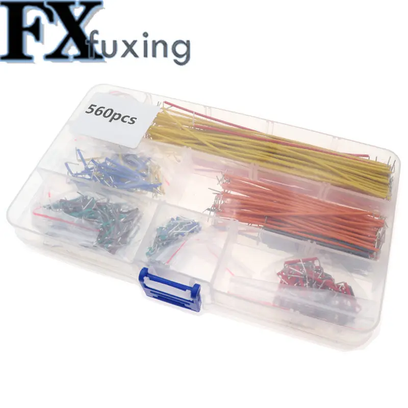 560 Pieces Jumper Wire Kit 14 Lengths Assorted Preformed Breadboard Jumper Wire with Storage Box