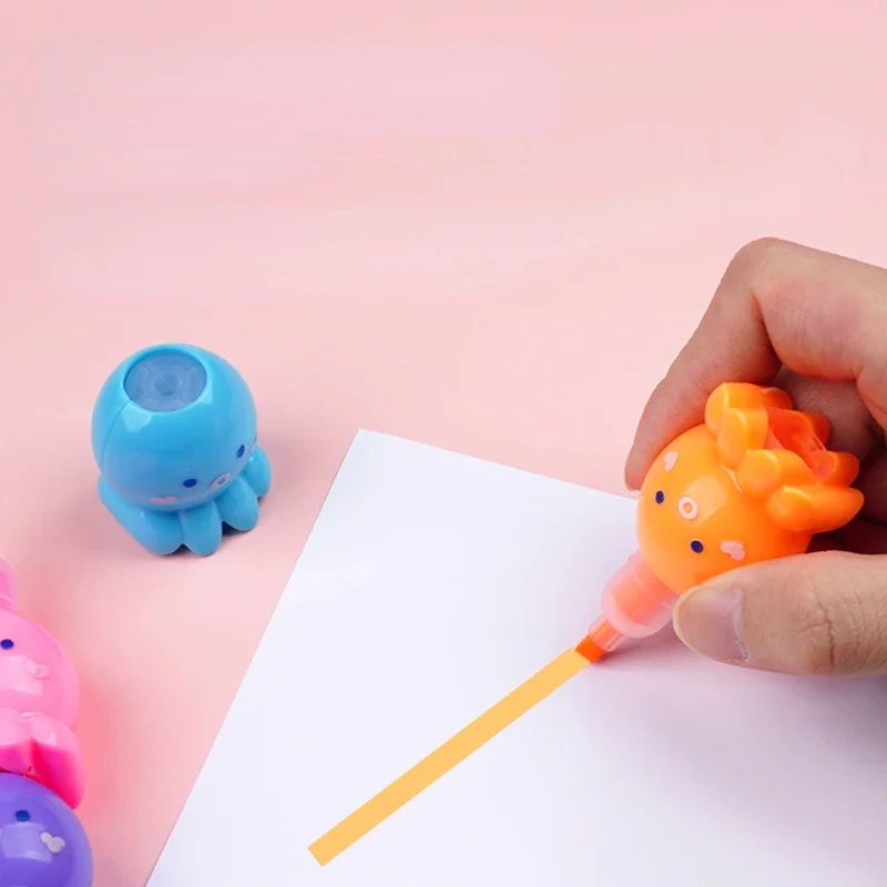 1 Stück kreative kawaii Cartoon Burger Bär Spleißen fluor zieren den Stift Macaron Farbe Spleißen Text marker Student Linie Farb marker