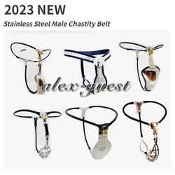 Stainless Steel Adjustable Chastity Cage Invisible Pants Male Chastity Belt Chastity  Device Sex Toys