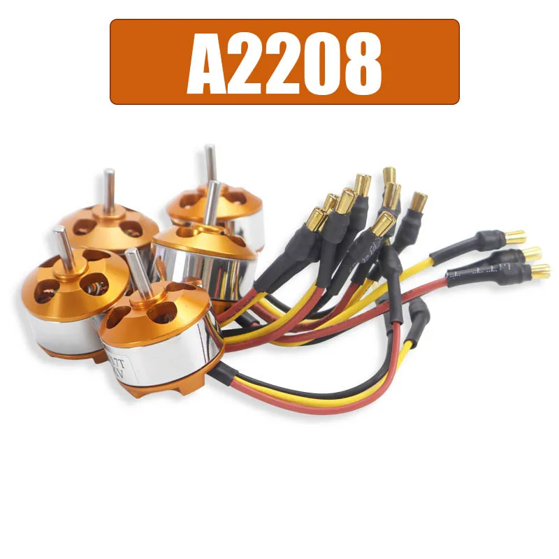 Brushless Motor A2208 2208 Motor KV  2600 1800 1400 1100 1000Brush Less Motor For Fixed Wing Airplane Car Boar Model Drone Motor