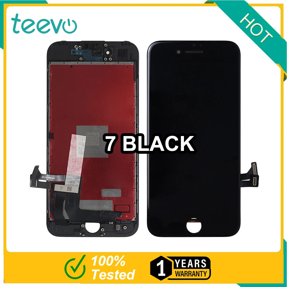 Teevo LCD For iPhone SE 2022 2020 8 7 6s Plus display screen black white touch digitizer assembly replacement wholesale factory