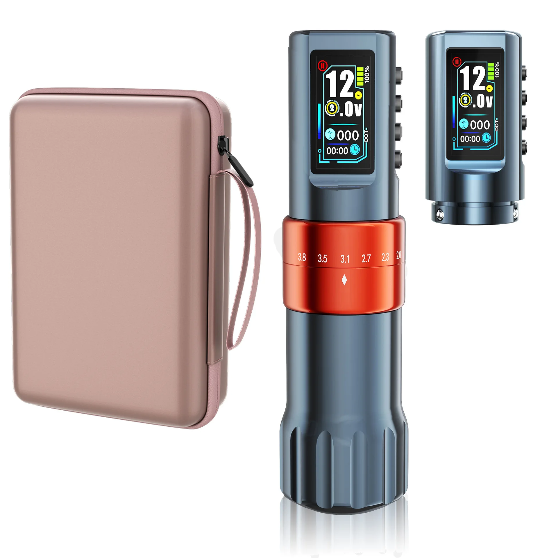 

Tuffking dual battery adjustable stroke tattoo machine wireless power charging tattoo battery pen all-in-one machine