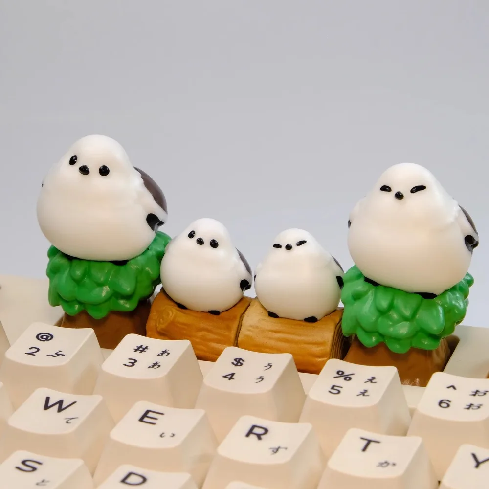 

A Freckled Bird Keyboard Cap Custom Cute Resin Handmade KeyCap for Mechanical Keyboard Accessories 1U Cherry MX Gift Lucky65V2