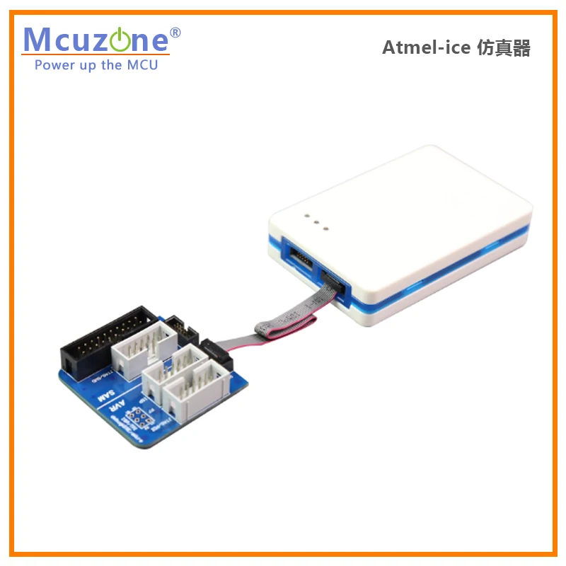 atmel-ice  1.27 TO 2.54 TPI JTAG ISP AVR SAM SWD ATATMEL-ICE-ADPT  10-lead squid cable flat cble/adptr brd