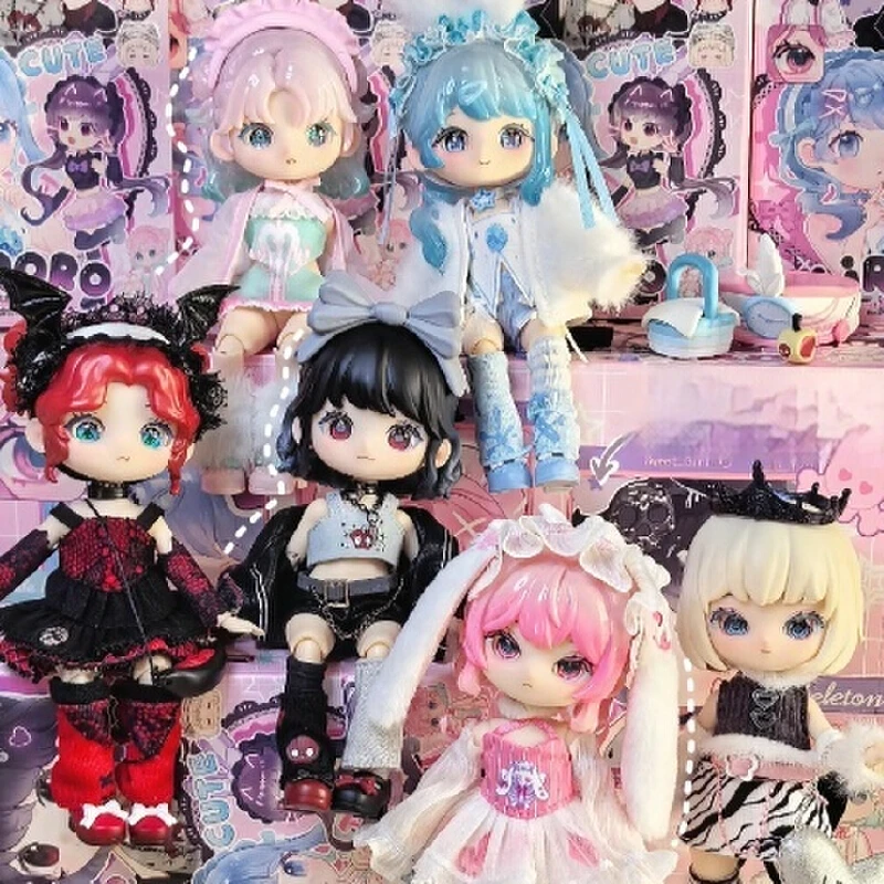 In Spot Liroro Blind Box 2.5 Binary Sweetheart Series Bjd Doll Trendy Play Ornament Handmade Mystery Box Toys Surprise Gift