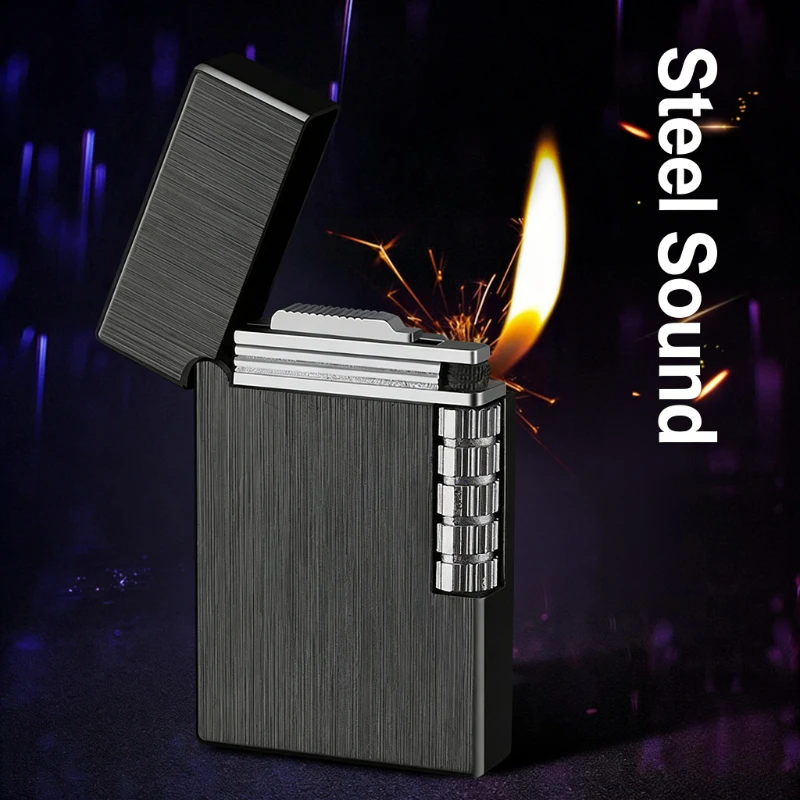 

Cross-border Langsheng grinding wheel lighter metal retro lighter personalized creative lighter new model