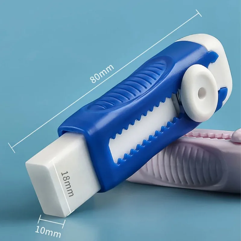 Pencil Eraser Useful Labor-saving Push Pull Rubber Students Writing Portable Tool Retractable Eraser for Kids Students Writing