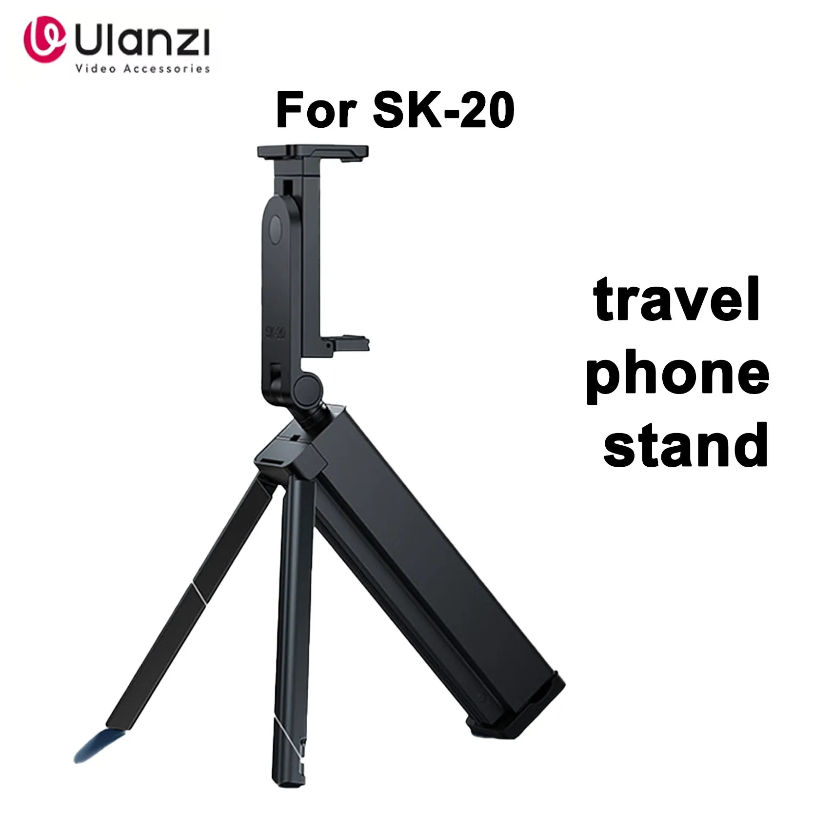 

Original Ulanzi SK-20 Travel Phone Stand 360-Degree Rotating Portable Holder Desktop Fixed Shooting Foldable Support Tripod
