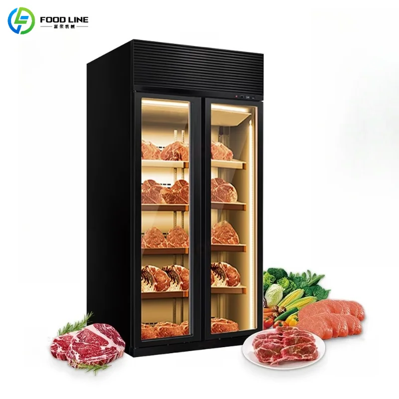Customized Commercial Dry Aging Cabinet Humidity Controlled Beef Steak Dry Ager Fridge for Restaurant