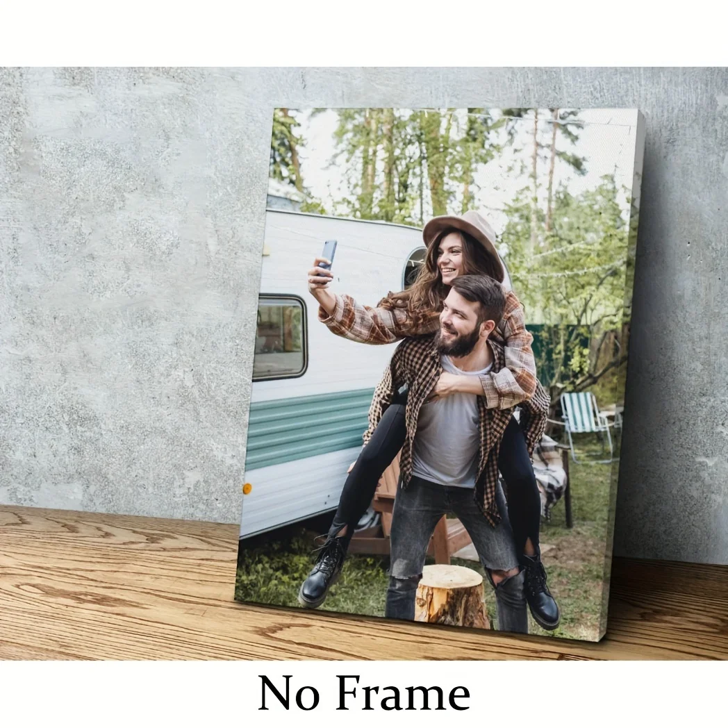 Custom Photo Canvas Painting Personalized Picture Poster Send Your Photo Custom Wall Art Home Decor Gift for Couple Family Lover
