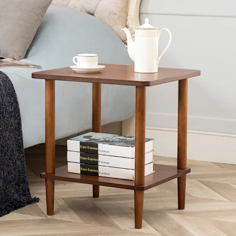 Small Table – Modern Minimalist Coffee Table Mini Sofa Sweet Solid Wood Living Room Home Square Bedroom Bedside Side Table