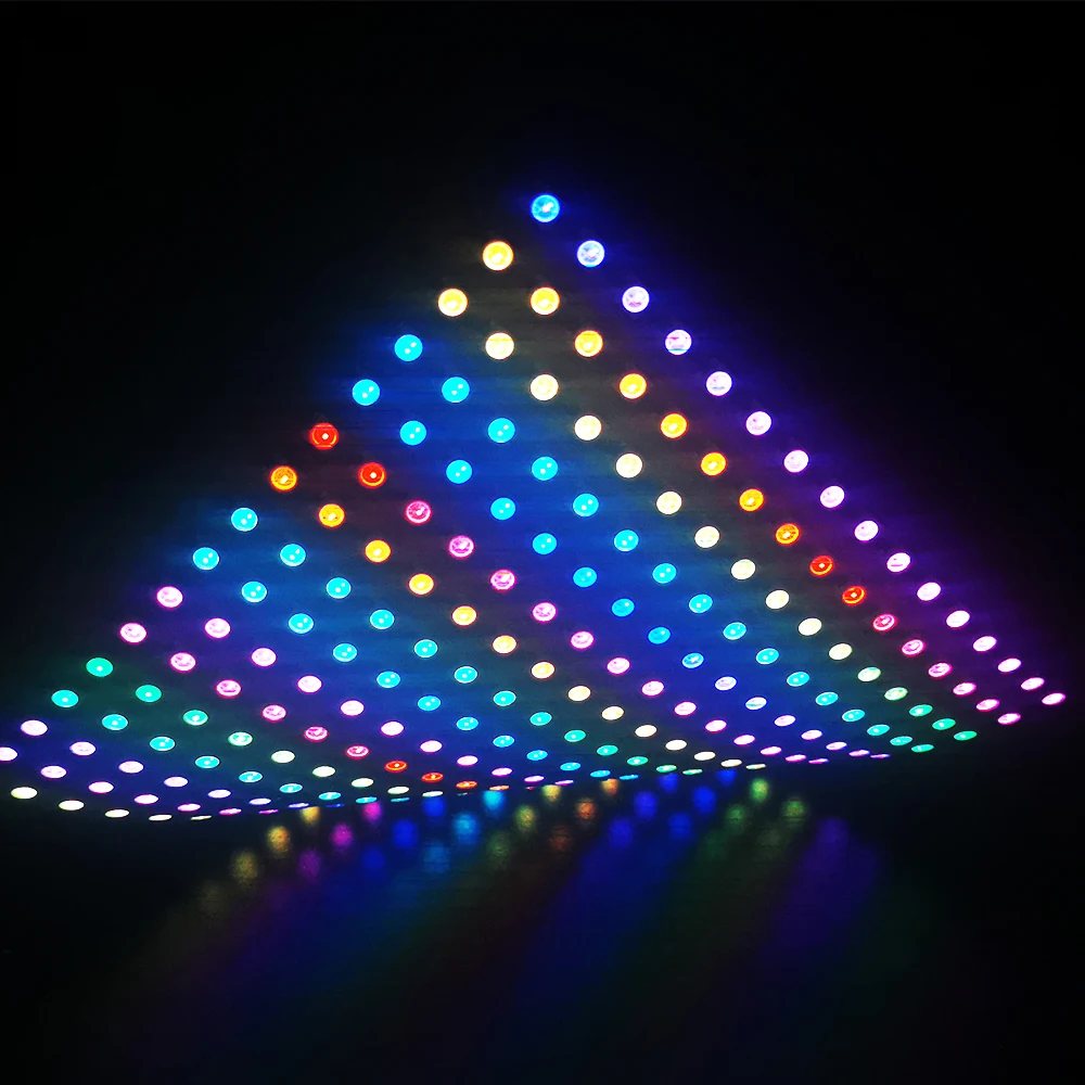 WS2812B Individually Addressable LED Panel Digital Flexible 5050 RGB Matrix Screen Module Light DC5V 8x8 16x16 8x32  64/256Pixel