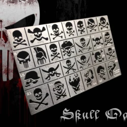 1/35 Military Model Mecha Skull Pirate Flag Army Design Leakage Spray Board Model Tools