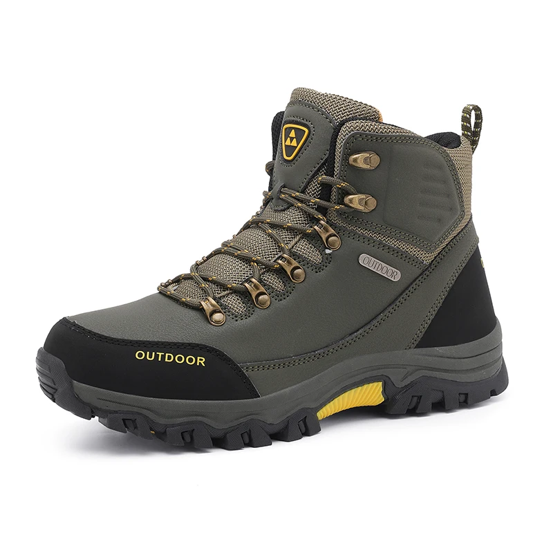 

Outdoor Hiking Shoes Men Anti-slip Lace-up Thick-soled Comfortable High-top Boots Men Wear-resistant Breathable Casual Shoes Men