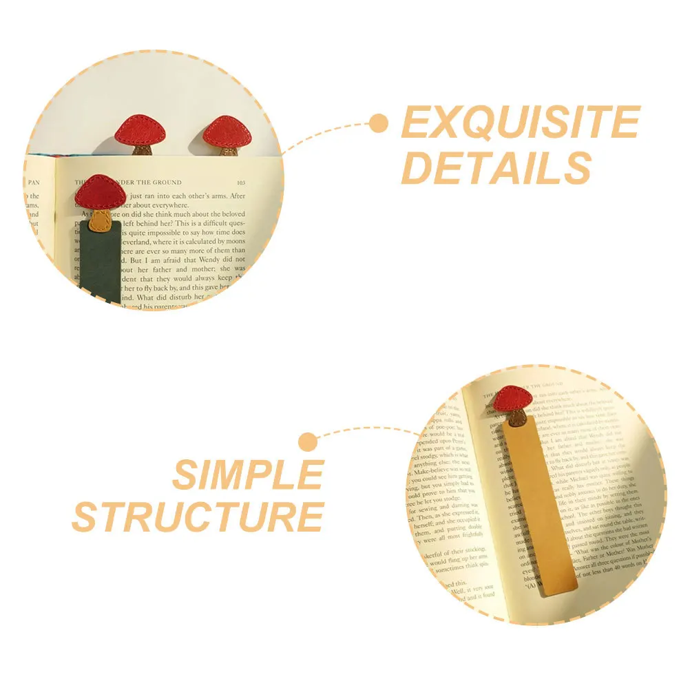 

3pcs Mushroom Book Tabs Reusable Page Markers For Students Page Mark For Books Reading Accessories Book Tabs