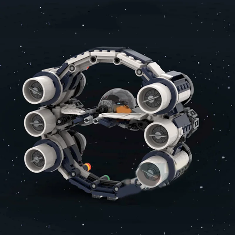 529 قطعة الفضاء العسكرية مخصص MOC Eta 2 Actis Hyperdrive حلقة سفينة الفضاء معركة لتقوم بها بنفسك نموذج العمارة التجمع لعبة مجسمة هدية