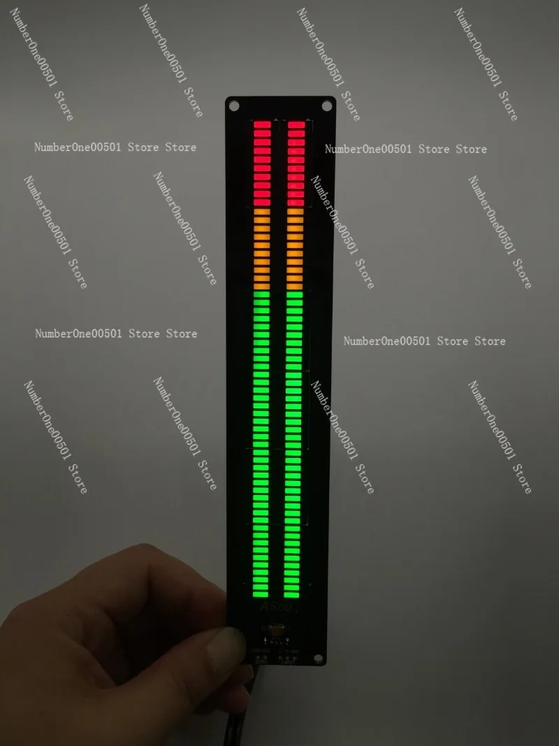 AS60 Dual 60 Segment LED Level Meter Audio Spectrum Display DIY Kit Music VU Meter for Amplifier