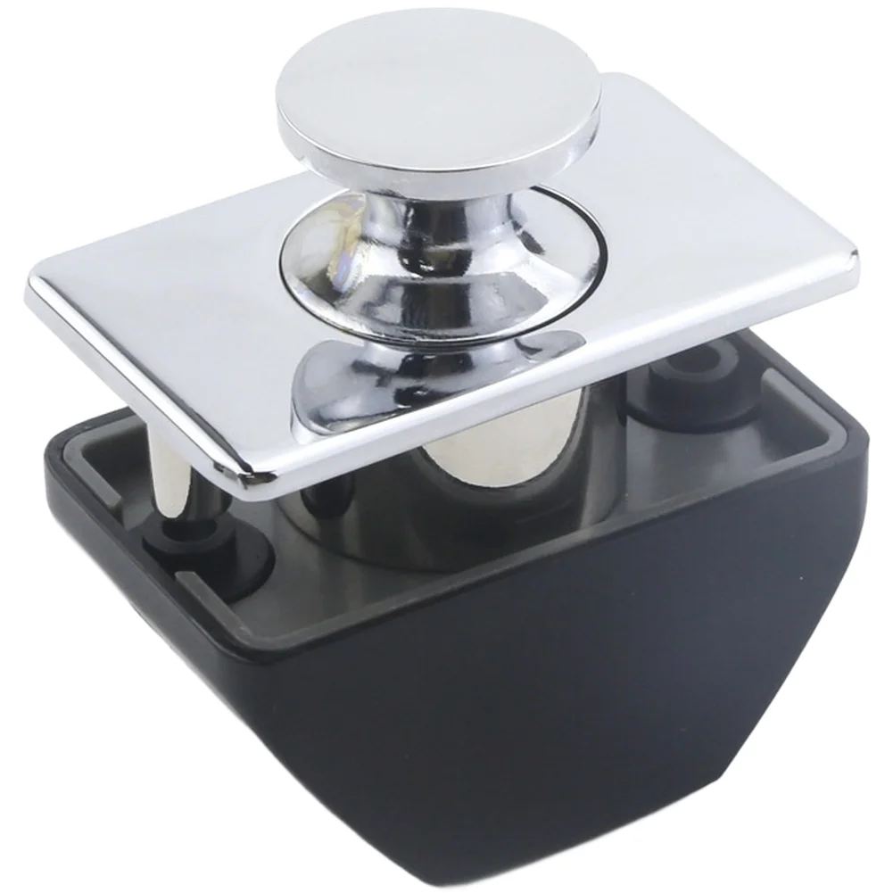 Zinc Alloy Push Button Cabinet Lock Keyless Latch For RV For Camper Drawer 15-18mm Panel Recessed Handle